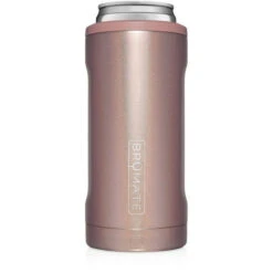BrüMate Hopsulator Slim Glitter Rose Gold 12 Oz