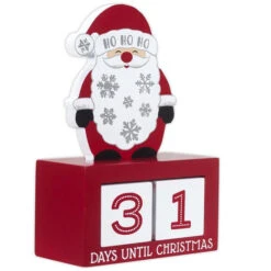 Santa Blocks Days Until Christmas Desktop Countdown Calendar