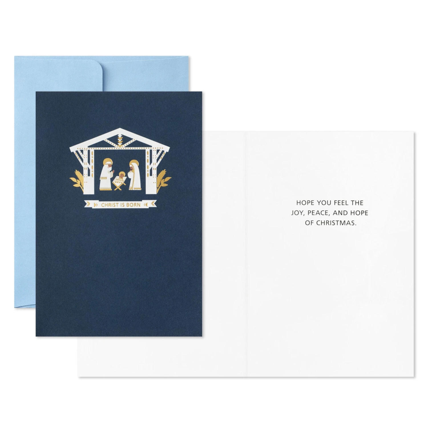 Hallmark Jesus In The Manger Packaged Christmas Cards, Set Of 5 2 Hallmark Jesus In The Manger Packaged Christmas Cards, Set Of 5 - Image 2