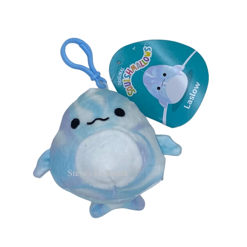 Squishmallow Laslow The White Beluga Whale 3.5" Clip Stuffed Plush By Kelly Toy 1 Squishmallow Laslow The White Beluga Whale 3.5" Clip Stuffed Plush By Kelly Toy