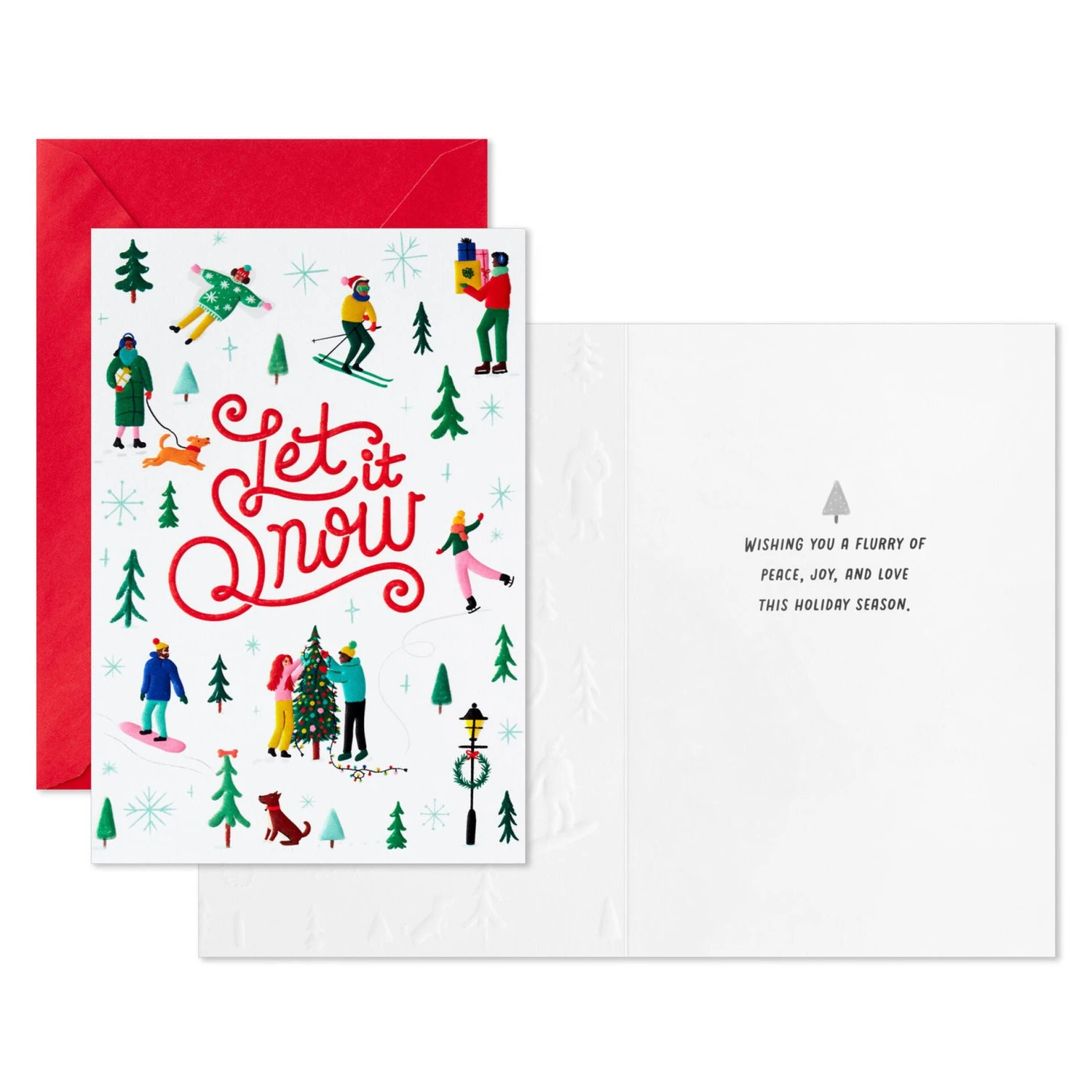 Hallmark Let It Snow Packaged Christmas Cards, Set Of 5 2 Hallmark Let It Snow Packaged Christmas Cards, Set Of 5 - Image 2