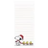 Santa Snoopy And Woodstock In A Train Holiday Magnetic Notepad