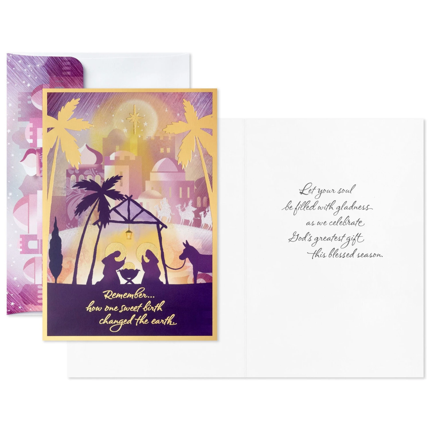 Hallmark Nativity Scene In Bethlehem Boxed Christmas Cards, Pack Of 16 2 Hallmark Nativity Scene In Bethlehem Boxed Christmas Cards, Pack Of 16 - Image 2