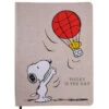 Peanuts™ Snoopy And Woodstock In Hot Air Balloon "Today Is The Day" 6 X 8 Vegan Leather Journal