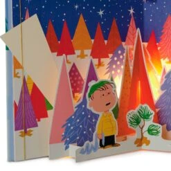 Hallmark Peanuts® A Charlie Brown Christmas Large Lighted Pop-Up Book With Sound -Tomy Store Peanuts A Charlie Brown Christmas Book 1XKT1781 09