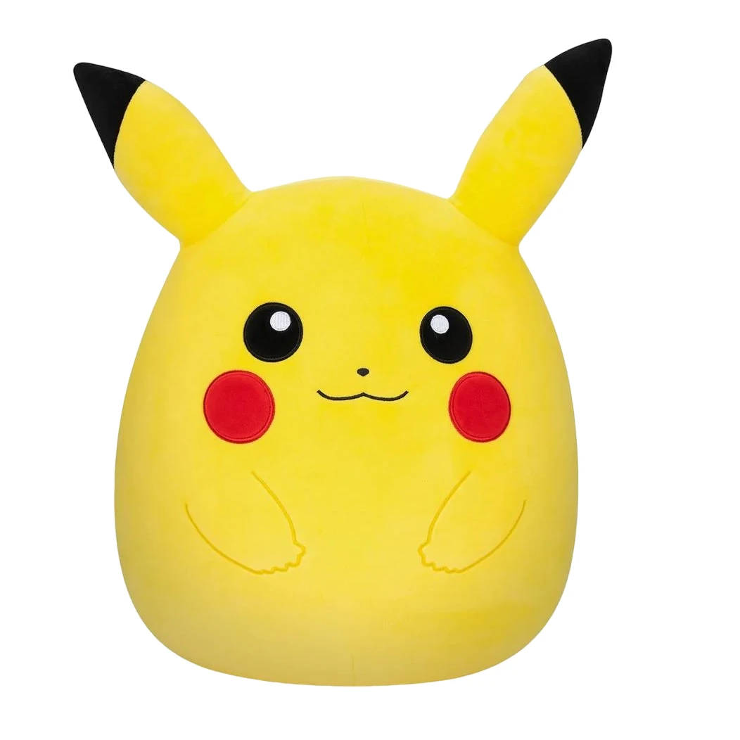 Squishmallow Pokémon Pikachu 14" Stuffed Plush By Kelly Toy 1 Squishmallow Pokémon Pikachu 14" Stuffed Plush By Kelly Toy