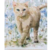Bohemian Blue Cat Dual Purpose Terry Towel