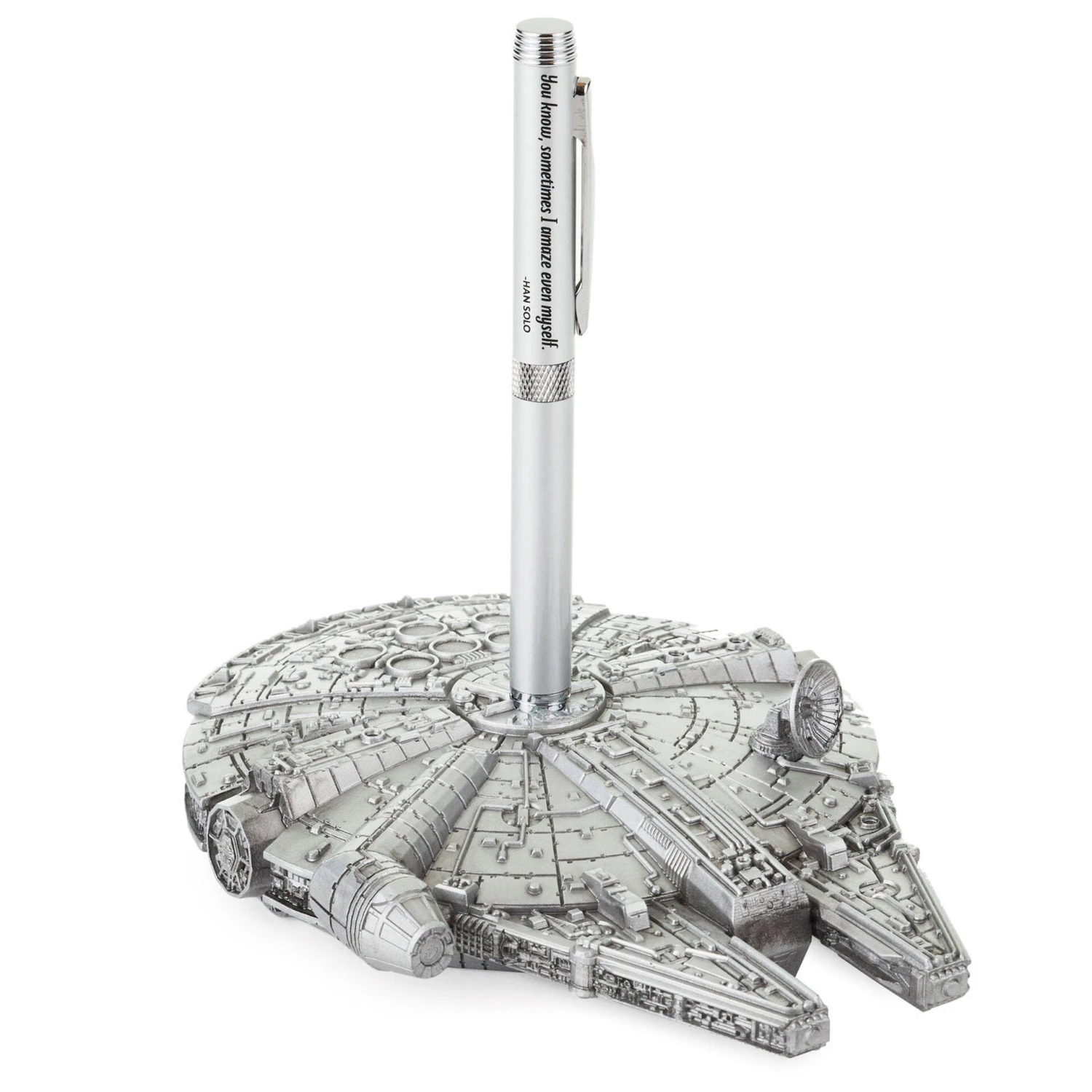 Hallmark Star Wars™ Millennium Falcon™ Desk Accessory With Pen 1 Hallmark Star Wars™ Millennium Falcon™ Desk Accessory With Pen