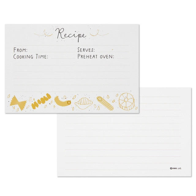 Hallmark Pasta Recipe Cards, Pack Of 36 1 Hallmark Pasta Recipe Cards, Pack Of 36