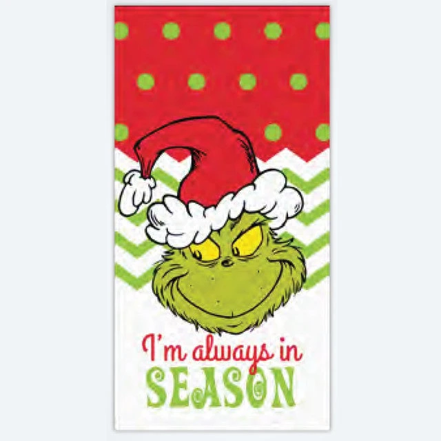 Dr. Seuss The Grinch I'm Always In Season Dish Towel 1 Dr. Seuss The Grinch I'm Always In Season Dish Towel