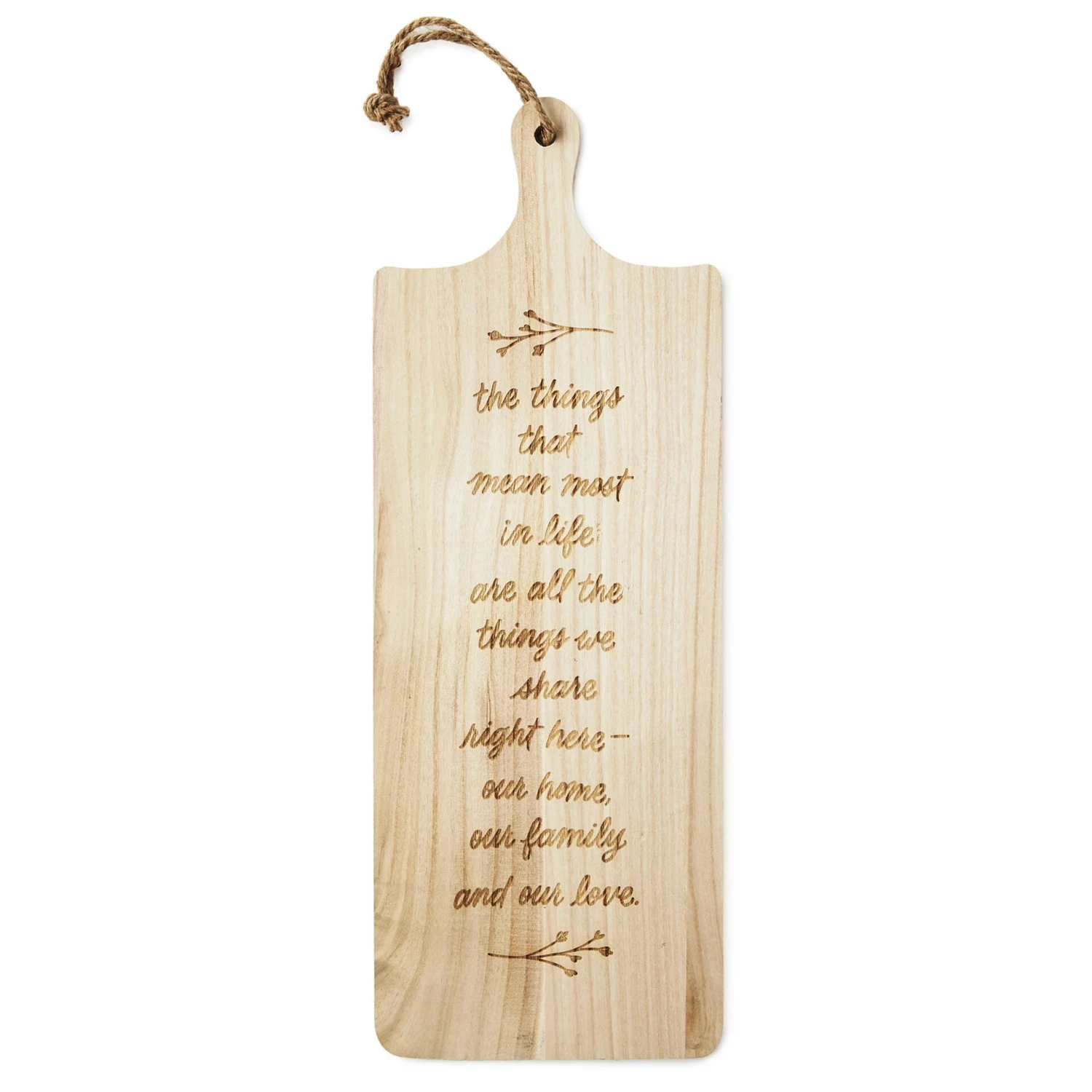 Hallmark Things We Share Bread Board Quote Sign, 8" X 22" 1 Hallmark Things We Share Bread Board Quote Sign, 8" X 22"