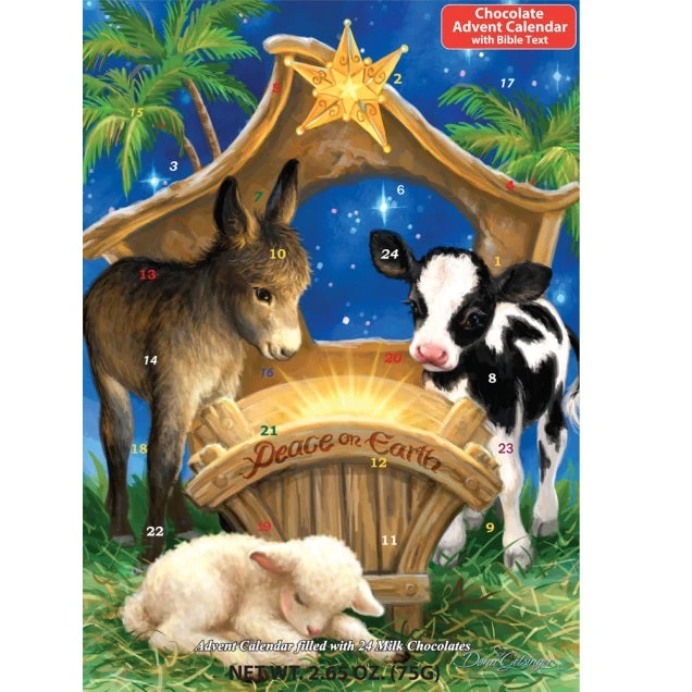 The Nativity Story With Bible Verses Chocolate Advent Calendar 1 The Nativity Story With Bible Verses Chocolate Advent Calendar