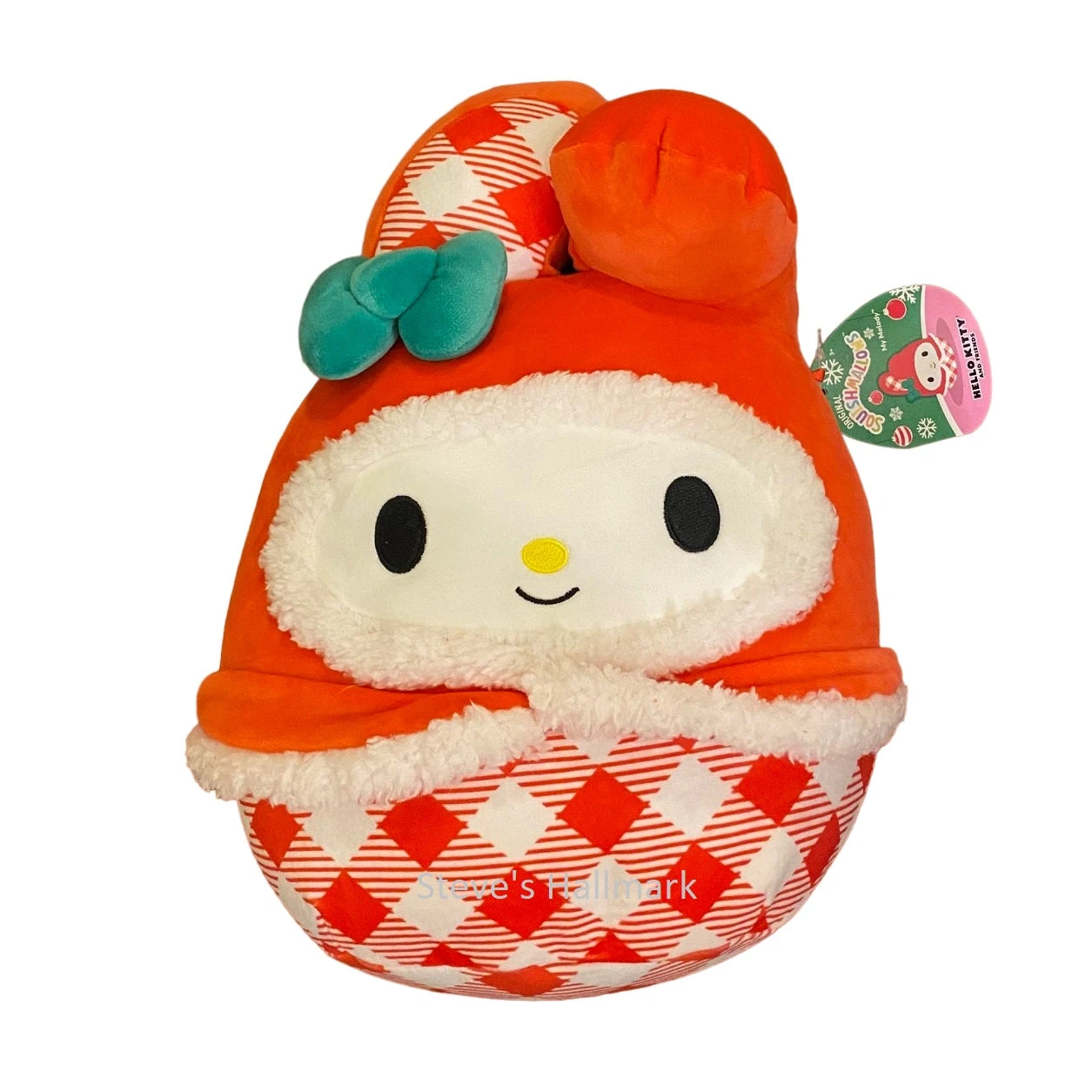 Christmas Squishmallow Sanrio My Melody In Red Gingham Outfit 10" Stuffed Plush By Kelly Toy 1 Christmas Squishmallow Sanrio My Melody In Red Gingham Outfit 10" Stuffed Plush By Kelly Toy