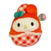 Christmas Squishmallow Sanrio My Melody In Red Gingham Outfit 8" Stuffed Plush By Kelly Toy
