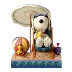 Jim Shore Peanuts Snoopy And Woodstock Beach Buddies Figurine